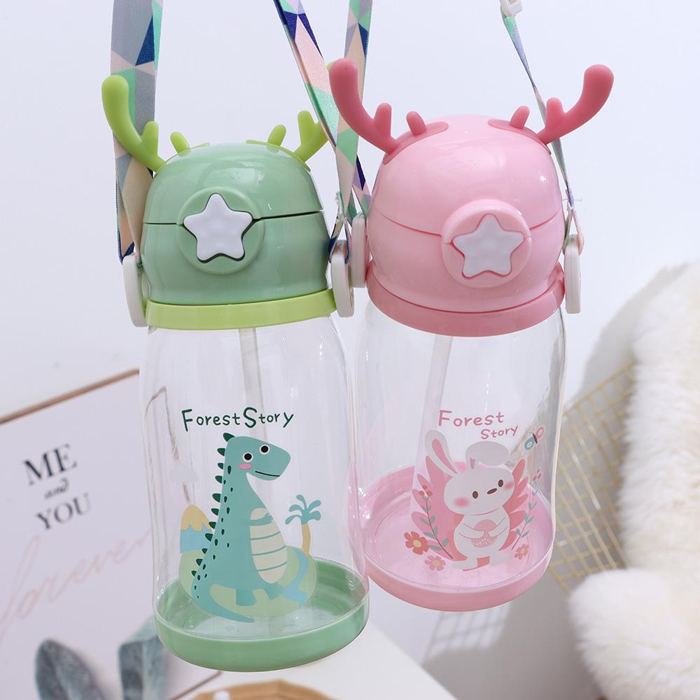 Solighter Botol Air Minum Anak Portable Kartun 600ML Water Cup