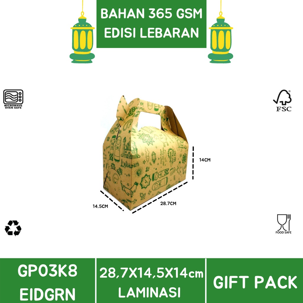 Gift Box Handle Box Dus Hampers Dus Nastar (GP3K8-Laminasi)