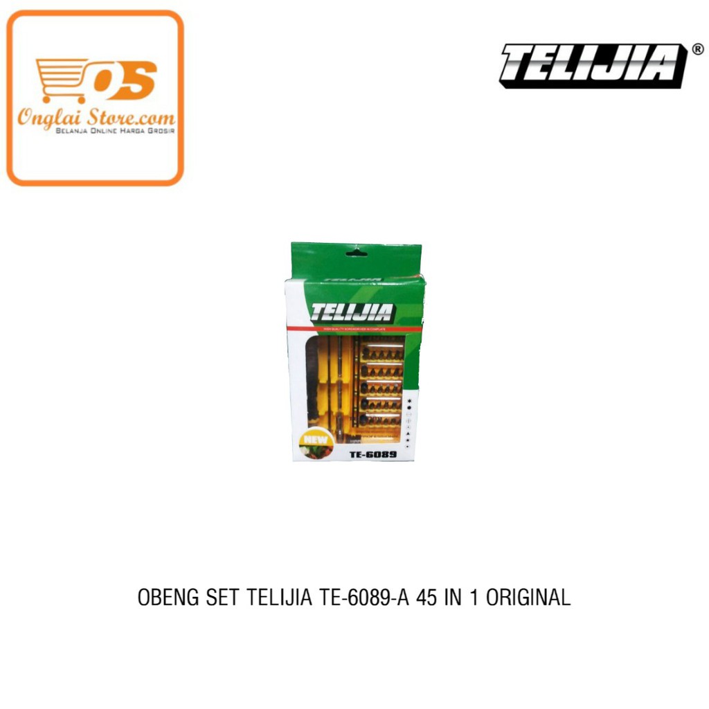 OBENG SET TELIJIA TE-6089-A 45 IN 1 ORIGINAL (HARGA SPESIAL)
