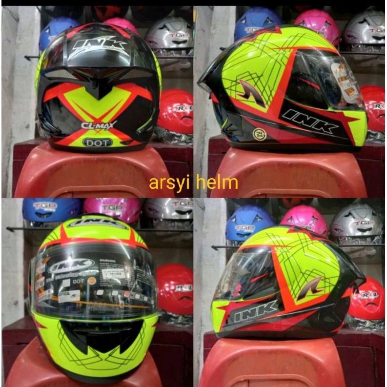 HELM INK CL MAX SERI 3 YELOW FLUO ORIGINAL