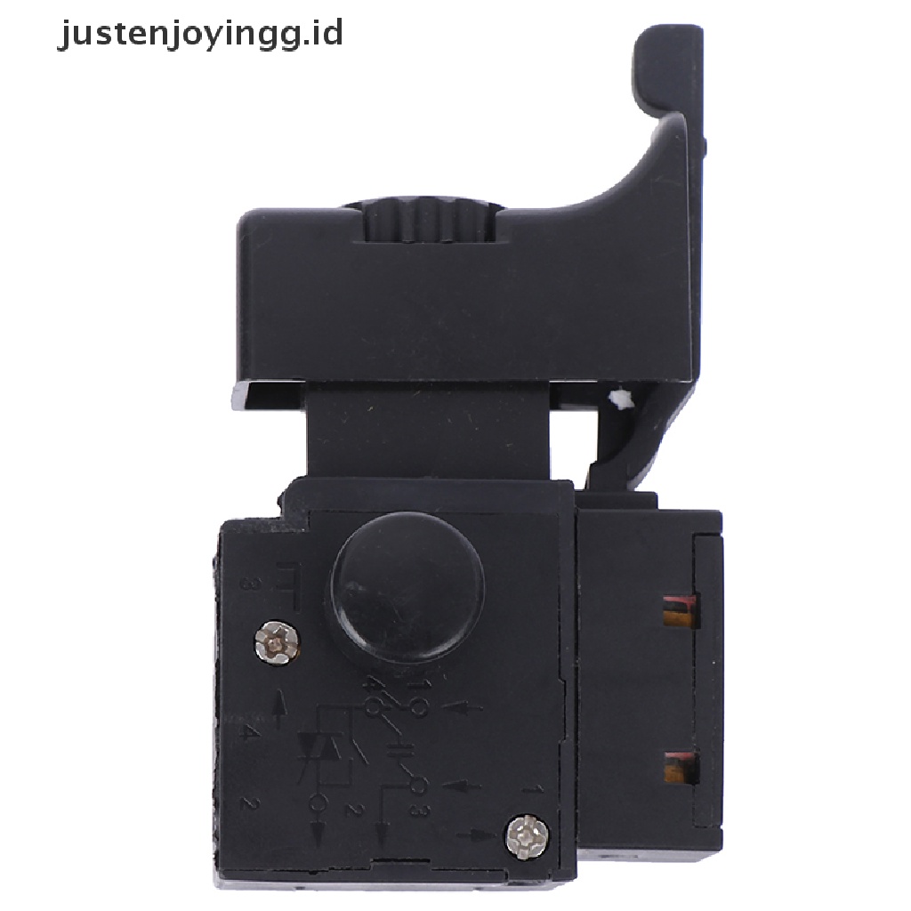 Tombol switch trigger Kontrol Kecepatan Bor Elektrik justenjoyingg.id / FA2-4 / 1BEK 6a 250v Warna Hitam