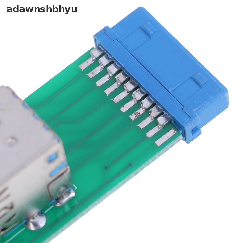 Header adawnshbhyu 1Pc Motherboard 20Pin Ke 2port USB 3.0 Type A Female Port HUB Adapter