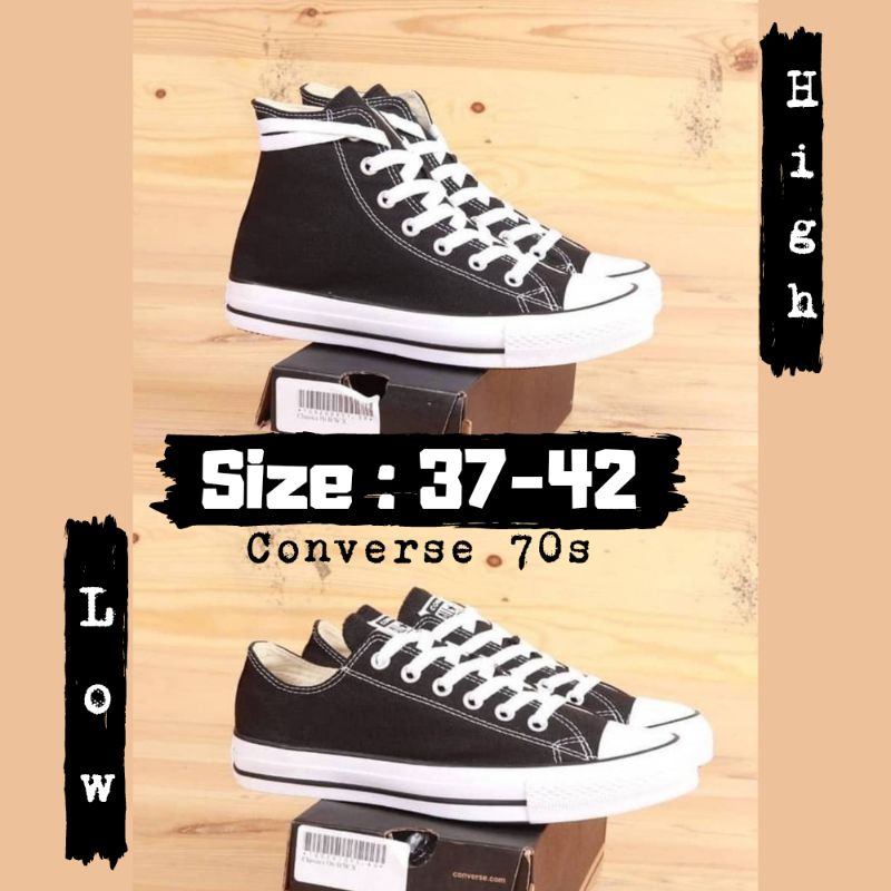 sepatu converse 70s black white sepatu anak laki laki sepatu sekolah