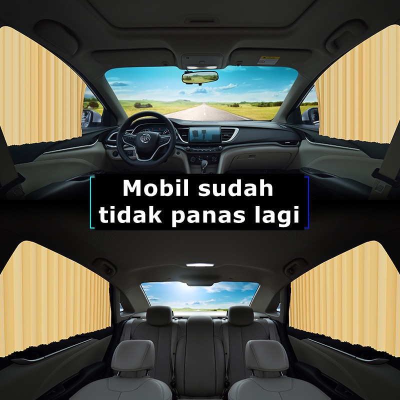 Sunshade Tirai  Mobil Magnet Premium 4Sisi Jendela Sinar Matahari  Tirai Jendela Mobil sunshield/Gorden Mobil/tirai mobil kaca samping