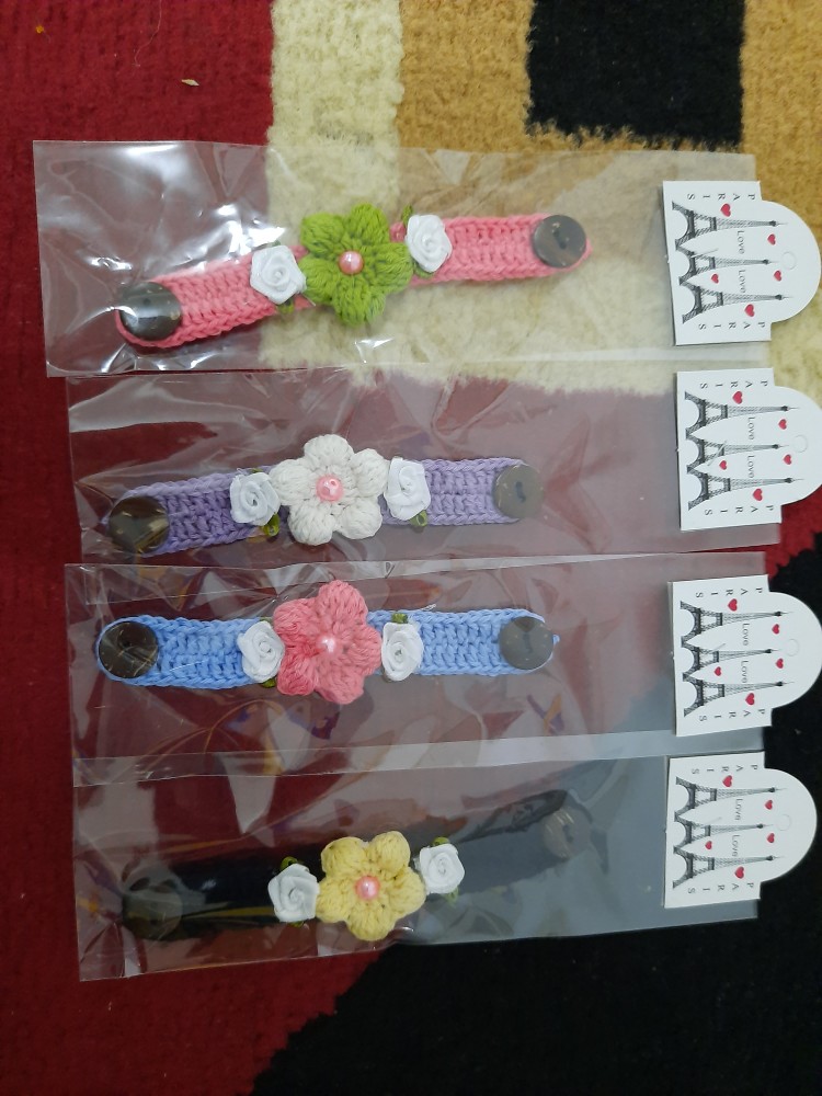 Konektor Masker Rajut Anak/dewasa  15cm Free Plastik Kemasan