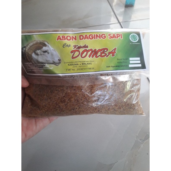 

Abon Daging Sapi Cap Kepala Domba