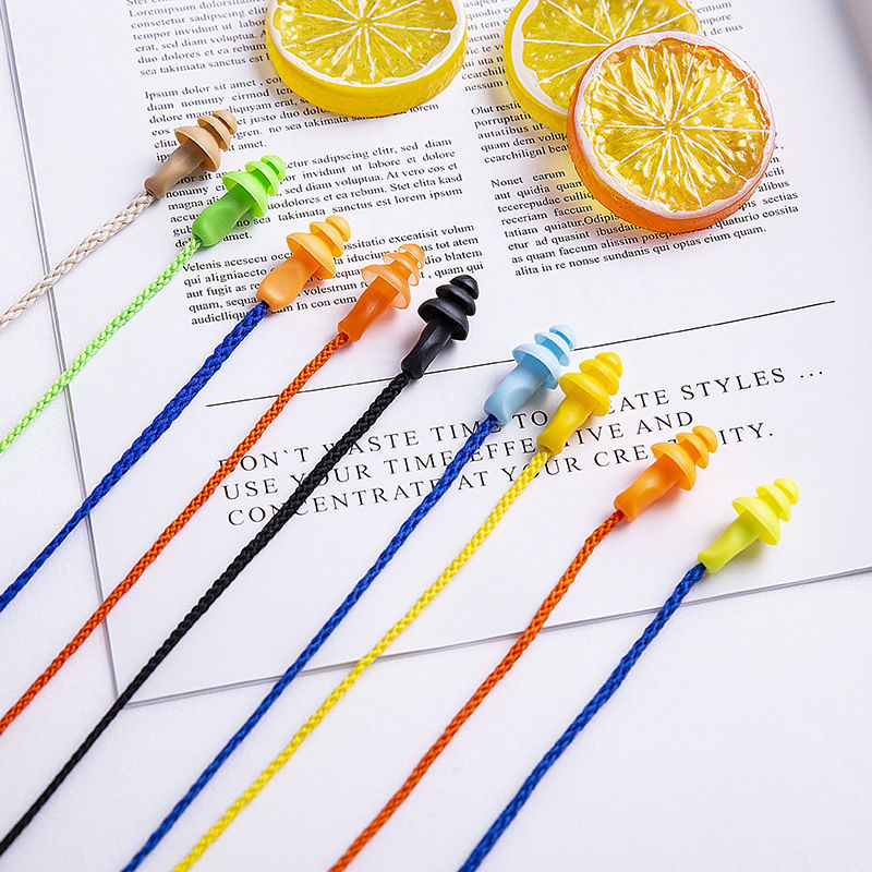 1 Pasang Ear Plugs Bahan Silikon Lembut Tahan Air Anti Kebisingan Untuk Tidur