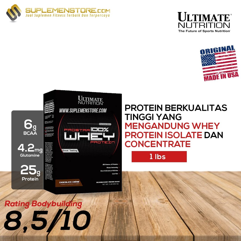 UN Ultimate Nutrition Prostar 100% Whey Protein Isolate ON MP Wgs Combat 100 Isolate 1 lbs