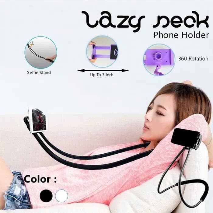 Premium easy neck Relax phone holder hp smartphone nonton selfie masak makeup