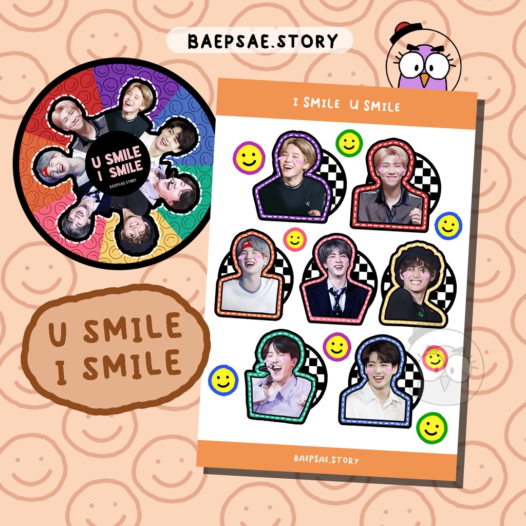 

Sticker Bangtan U Smile I Smile