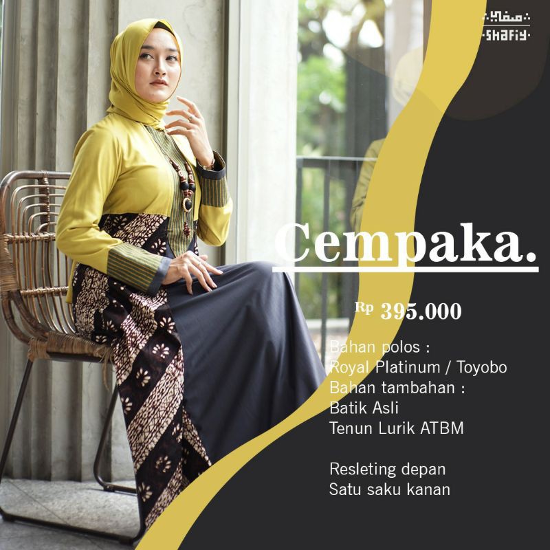 Gamis Etnik Shafiy GBL Cempaka