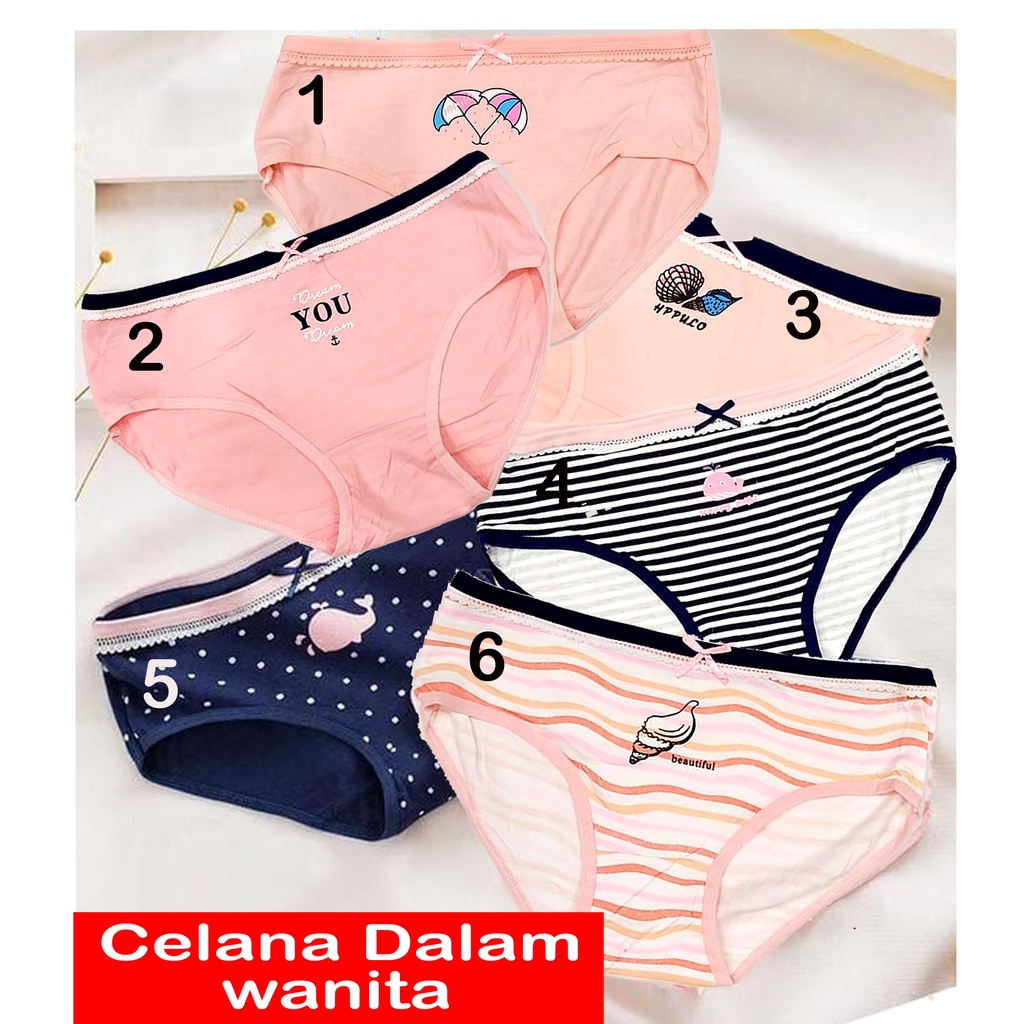 CD CELANA DALAM WANITA MOTIF LUCU #311