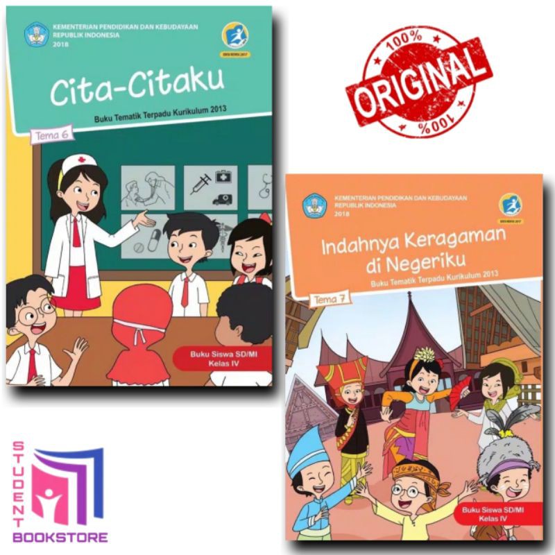 Buku Tematik Kelas 4 SD Tema 6,7 Original
