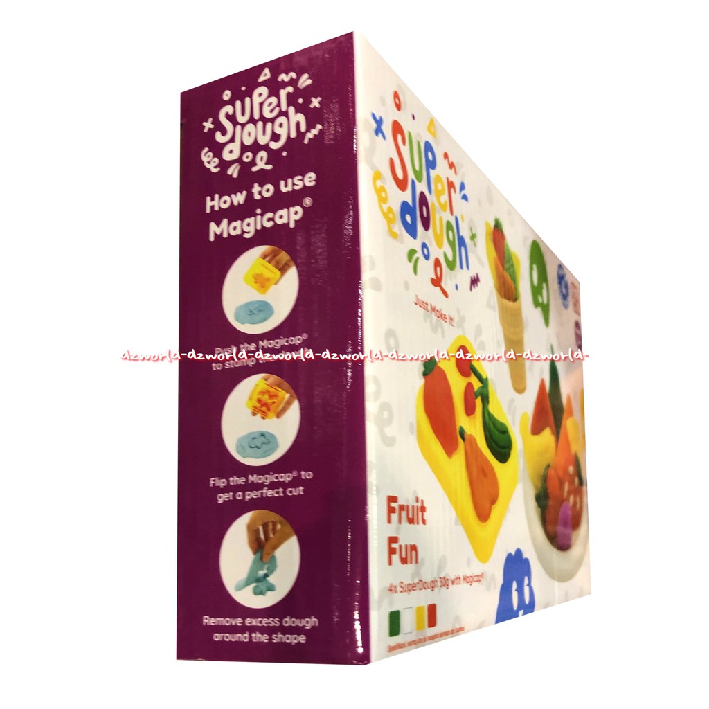 Emco Super Dough Activity Set Fruit Fun Mainan Lilin cetak Buah-buahan