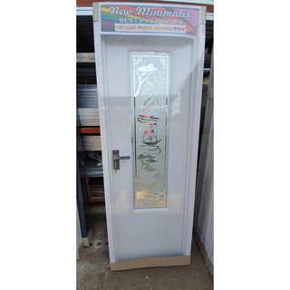 Pintu Kamar Mandi PVC Tebal Cermin Lebar Cristal Engkol Pintu Kamar Mandi PVC Tebal Cermin Lebar Cristal Engkol