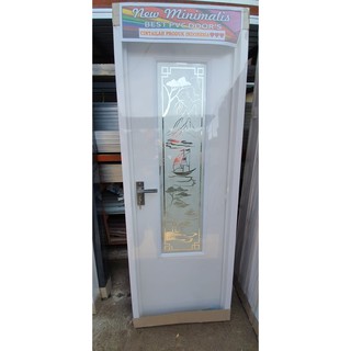  Pintu  Kamar  Mandi  PVC  Tebal Cermin Lebar  Cristal Engkol 