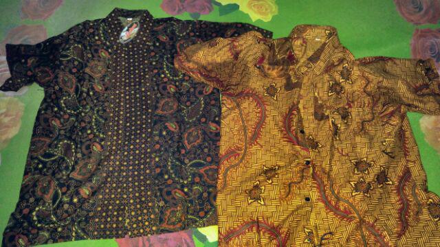 Kemeja Hem Batik Pria Pager Merak Coklatan