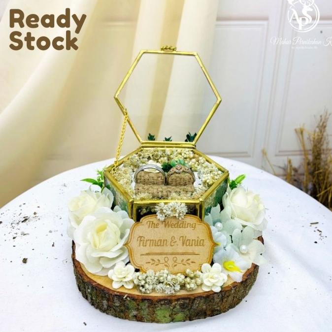 

AKSESORIS PERNIKAHAN RING BOX | KOTAK CINCIN RUSTIC HEXAGON PERLENGKAPAN PESTA CRAFT