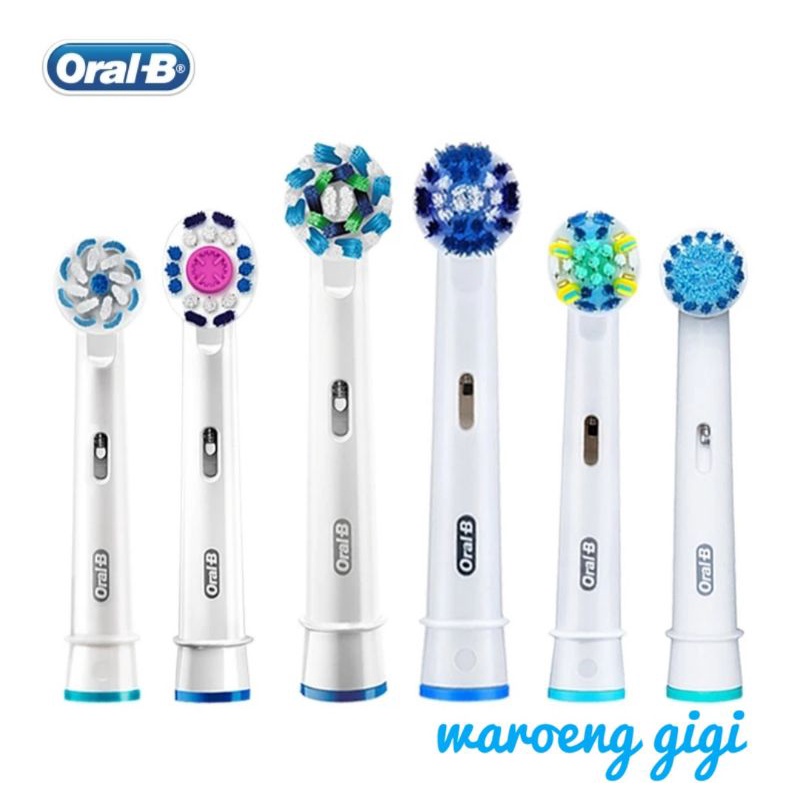 (Harga Per Pcs) REFILL Sikat Gigi Elektrik Oral B Braun ORIGINAL / Oral B Replacement Head (H)