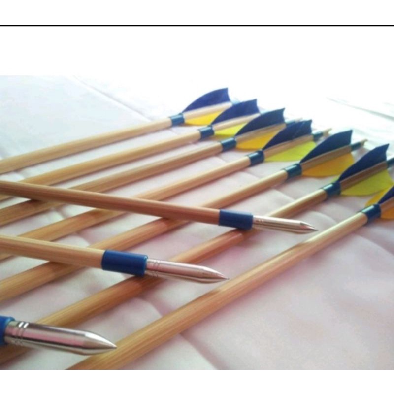 arrow bambu bulu kalkun point stainles