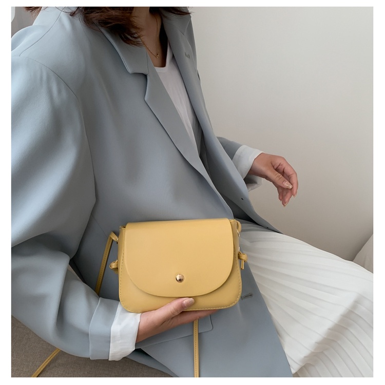 KOREAN SMALL MESSENGER BAG SIMPLE TRENDY / Korean leather sling bag / tas korea selempang / tas slempang kulit mini / tas import lucu simpel simple warna pastel