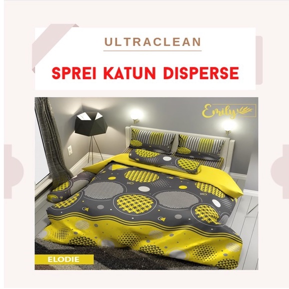 Sprei Micro Homemade Grey Orchid Hitam &quot;PREMIUM&quot; Disperse size 90 100 120 140 160 180 &amp; 200