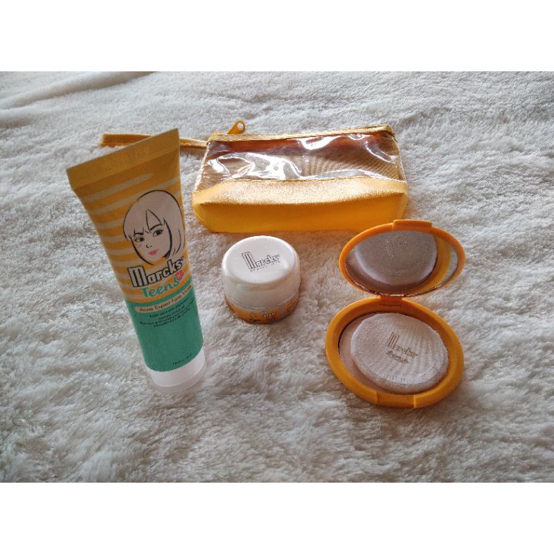Paket Marcks (face wash, cream mousturizer,bedak activ)