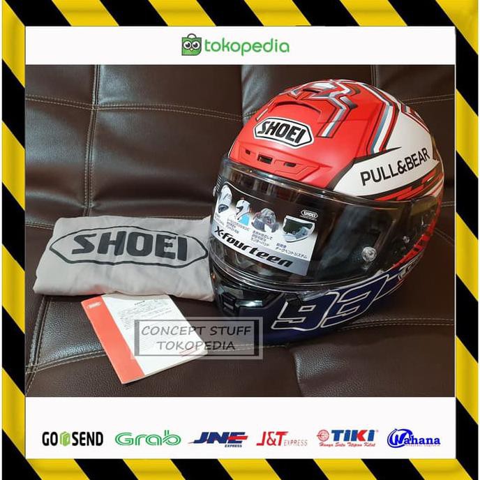 Pengiriman Cepat HELM SHOEI X14 TC1 MARC MARQUEZ CLONE NOT ARAI NOLAN AGV KYT NHK RETRO MURAH