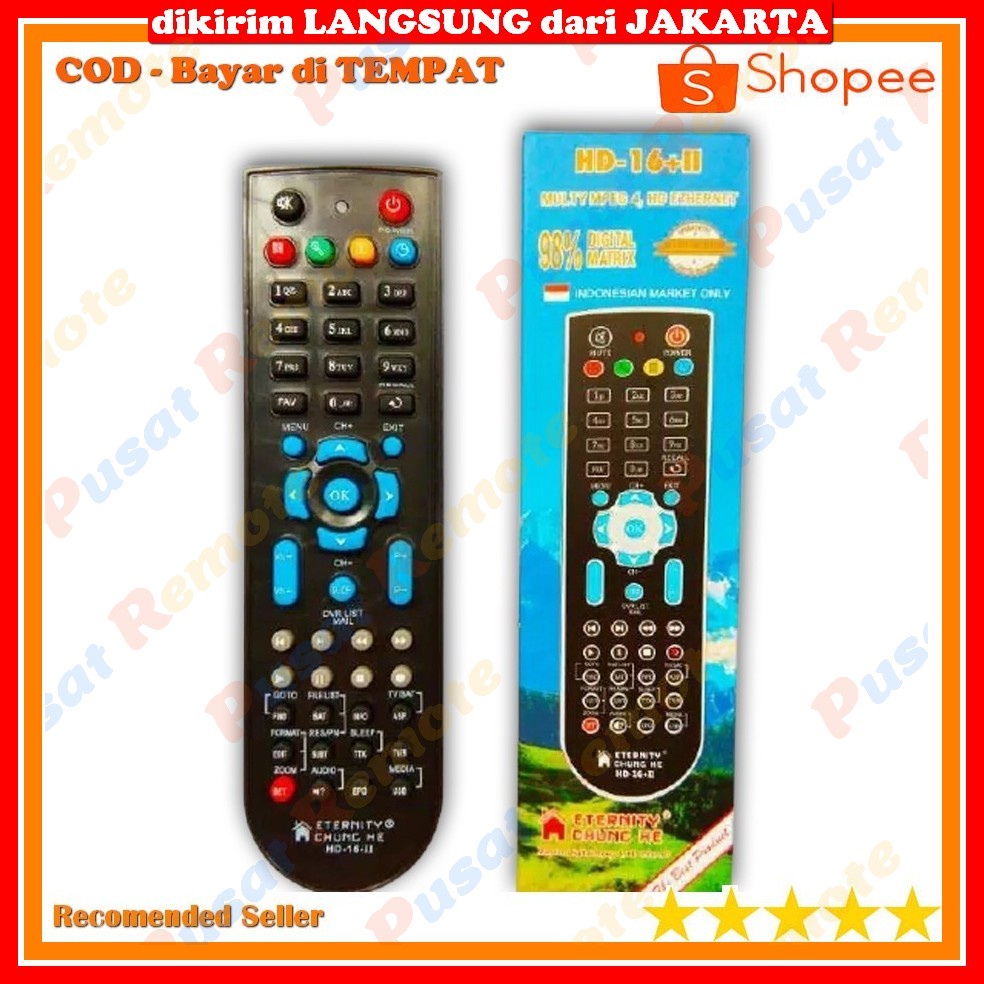 Produk Unggulan Remot Remote Receiver/Reciver TV MULTI/UNIVERSAL/Serbaguna Parabola MATRIX Terbagus