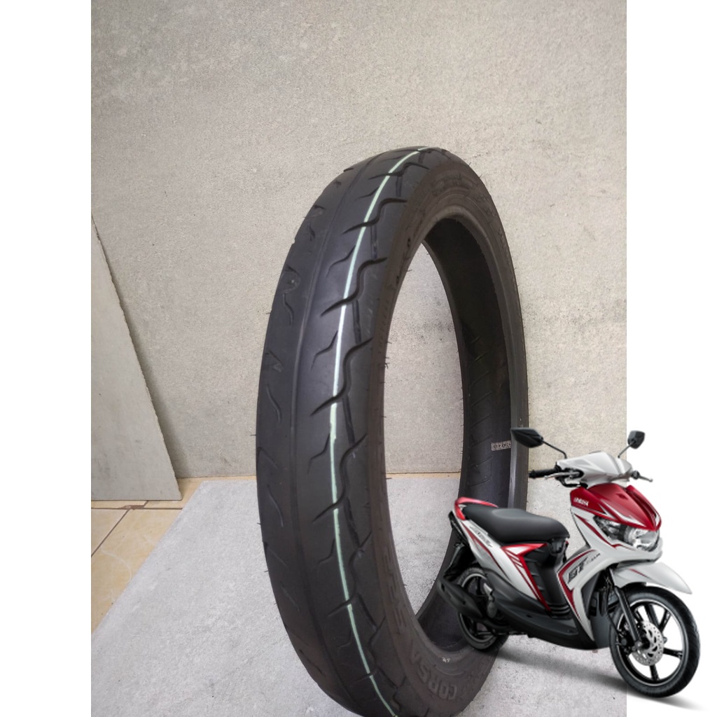 BAN SOUL GTDEPAN UKURAN 80/90 RING 14 NON TUBLES MERK CORSA S22 TERJAMIN