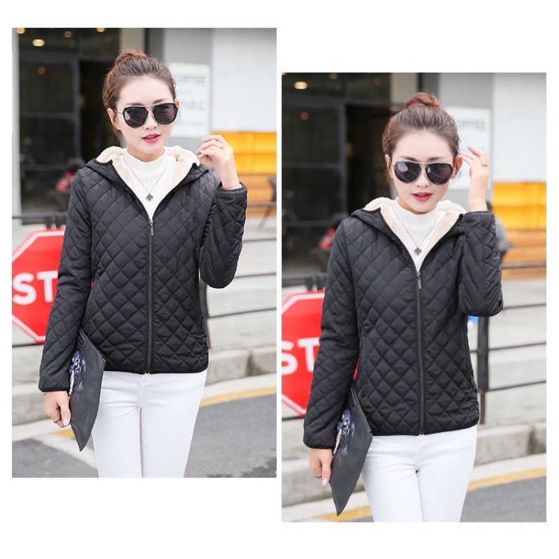 Jaket winter wanita musim dingin jacket hangat nanda import padding padded coat gunung motor murah