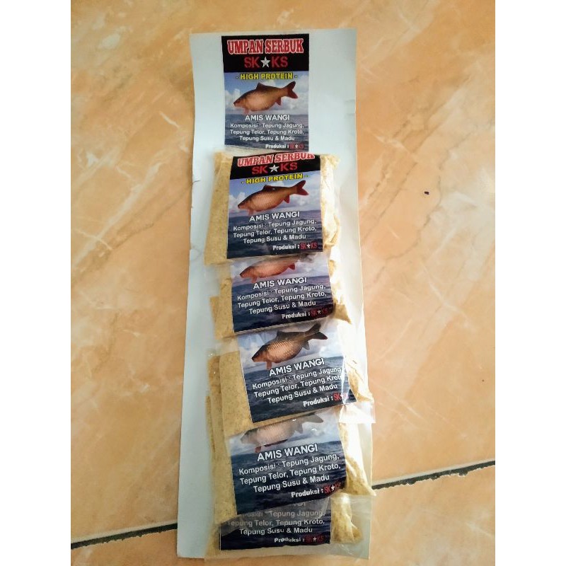 umpan serbuk SKKS aroma gurih wangi jagung