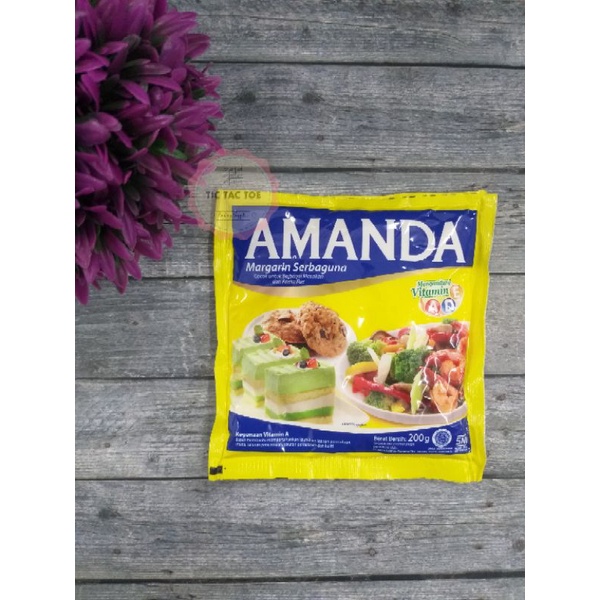 

Amanda Margarine Serbaguna Sachet 200gr / Amanda Serbaguna / Amanda Sachet /Amanda Margarine