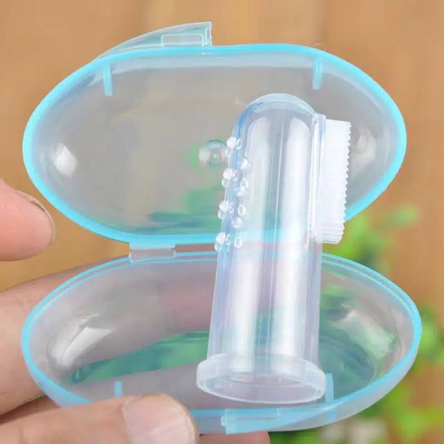 Sikat Gigi Baby newborn finger silicone (Aman dan nyaman)