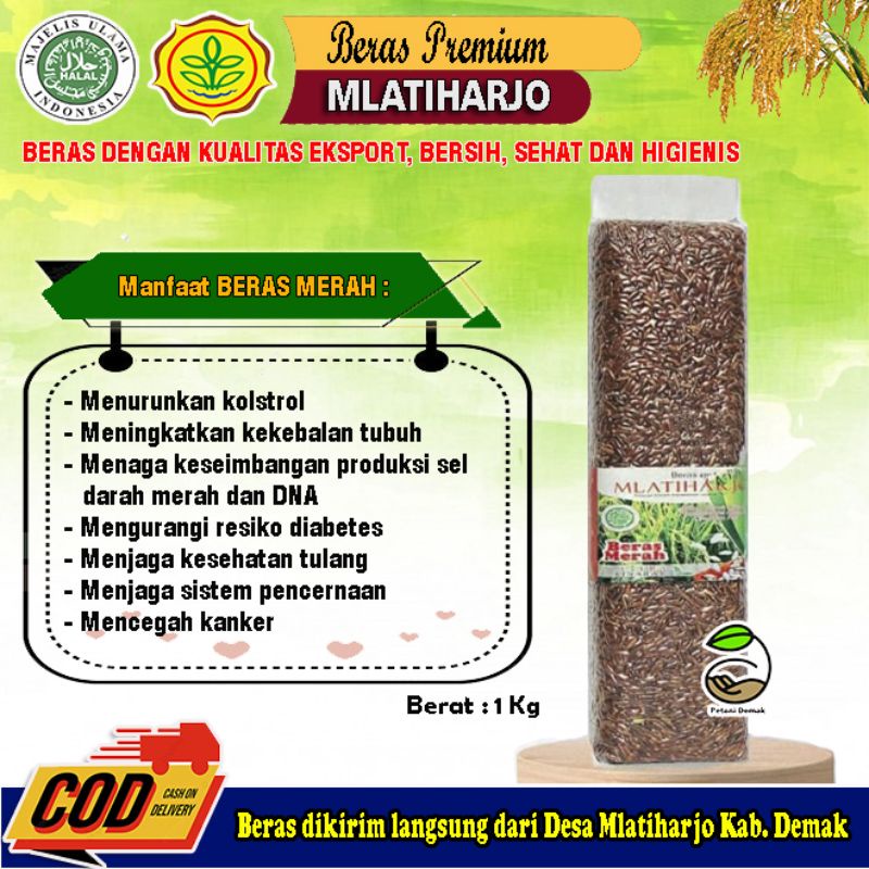 

Beras Premium Merah Organik Beras Asli Mlatiharjo Melatiharjo Mlati Harjo Melati Harjo Demak