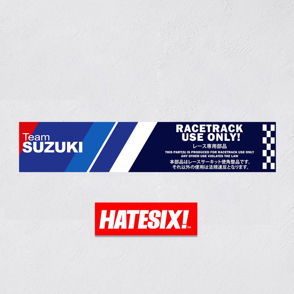 Stiker Decal Race only JDM motor  Hatesix