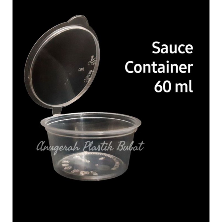 Sauce Container 60 ML Merk Victory/ Cup Sambal/ Tempat Saus/ Cup Saus