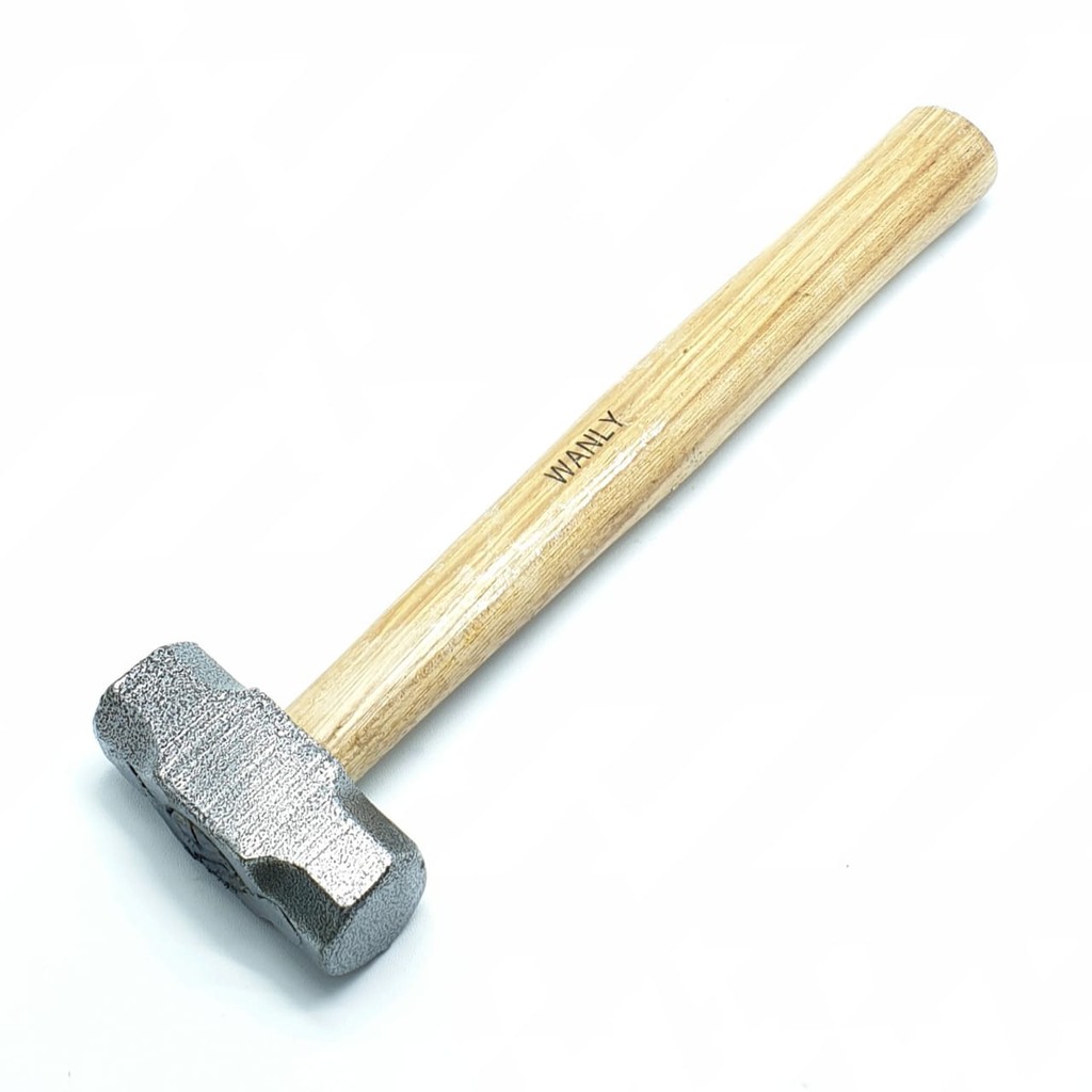 WL Palu Batu Gagang Kayu 2LB (Pjg 30cm / 3,2cm x 3,3cm x 8,6cm)