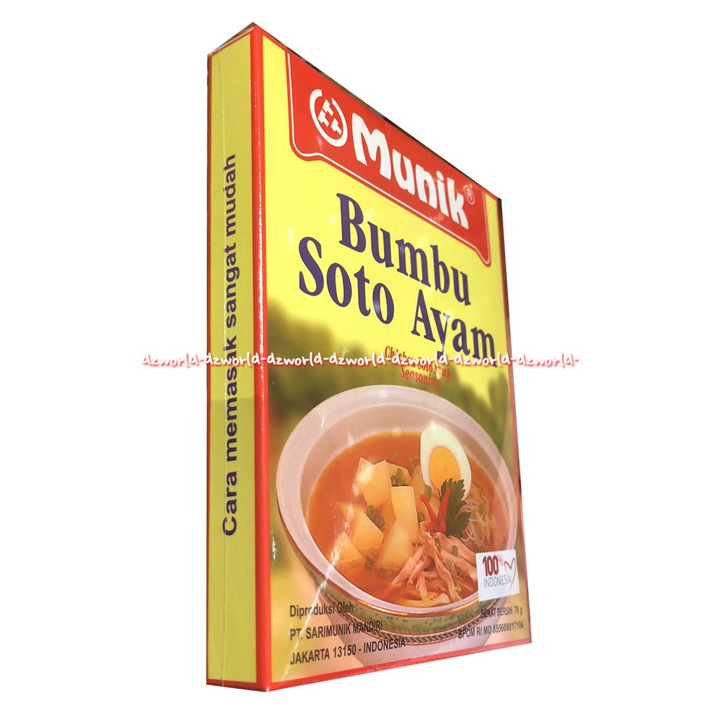 Munik Bumbu Soto Ayam Chicken Soto Soup Seasoning Bumbu Instan 125gr