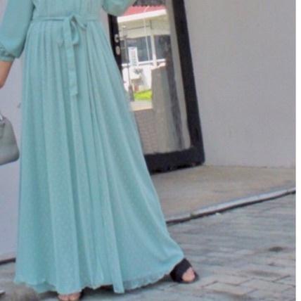 Dress Outer tile pisah / Gamis Kekinian Rompi Pisah set Gamis Lebaran / Kondangan Multifungsi Model 