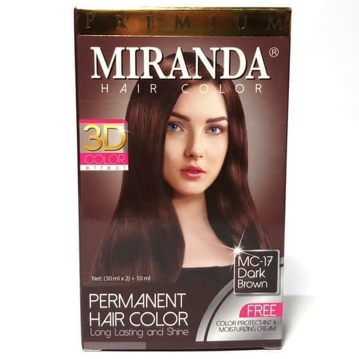 Miranda Cat Rambut Mc17 Dark Brown 30 Ml Shopee Indonesia