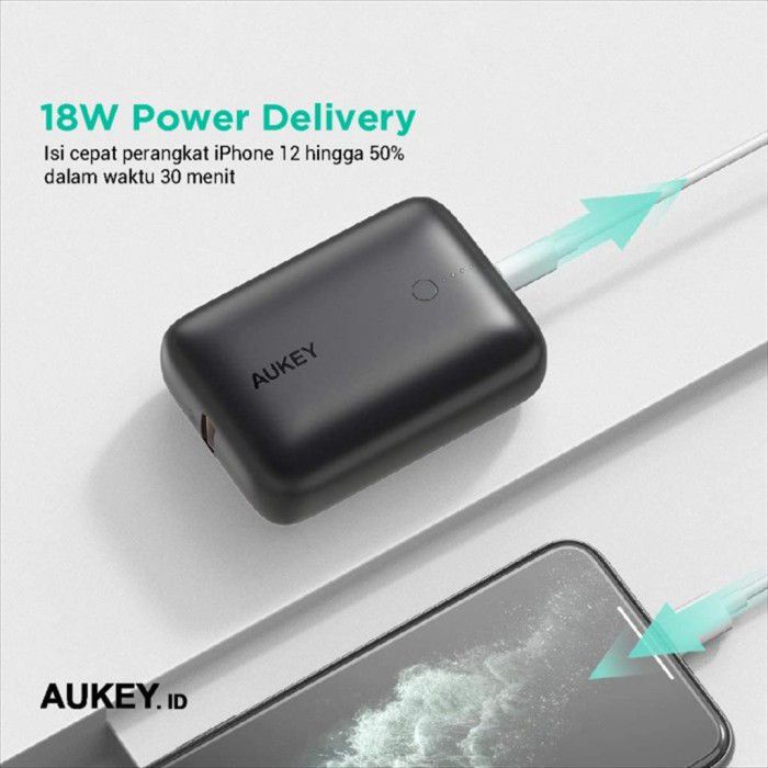 Aukey Powerbank Basix Mini 10.000 mAh PD 22.5W - 500824 - PA-N83S