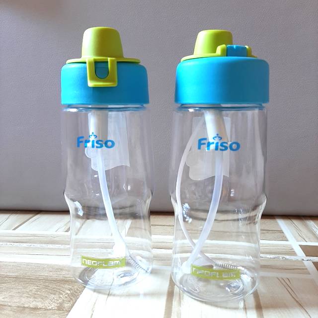 Botol minum friso 380ml / botol minum bpa free / botol sedotan neoflam / botol tritan / straw bottle