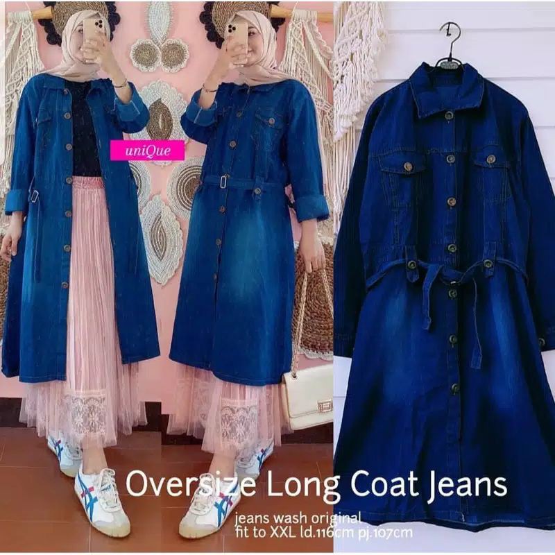long Coat jeans oversize
