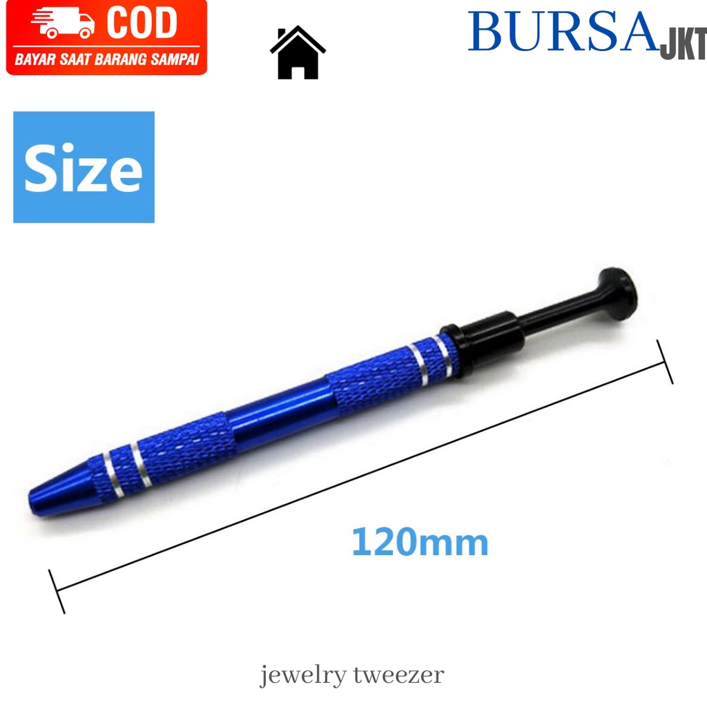 PINSET ALAT CAPIT PCB BERLIAN DIAMOND 4 CABANG MODEL PEN 118 MM STAINLESS PERTUKANGAN REPARASI