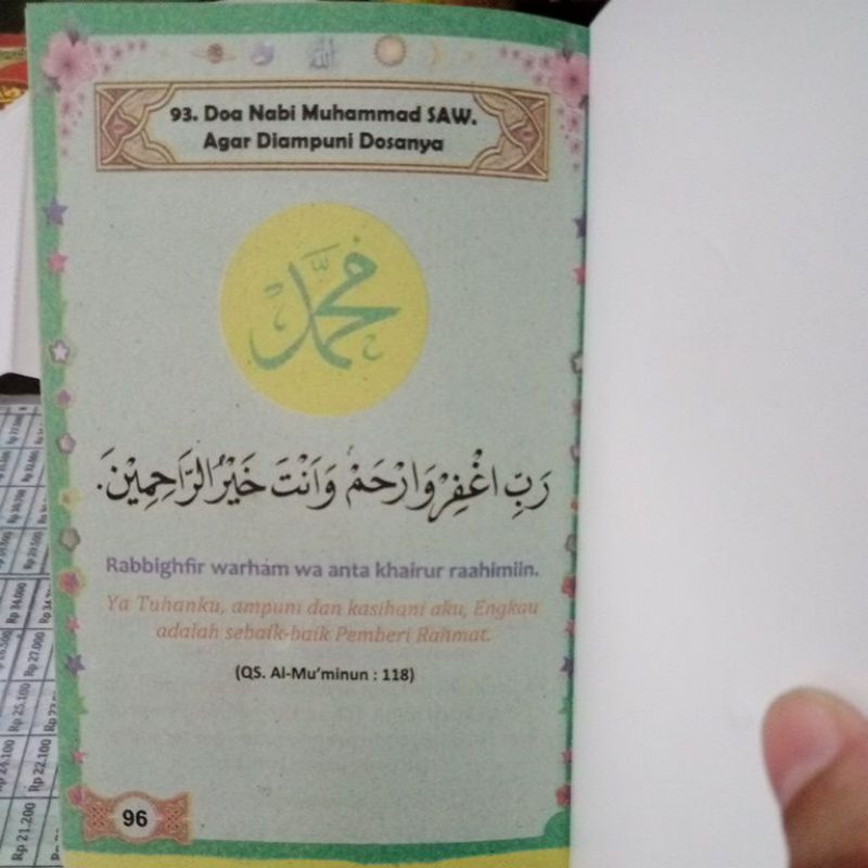 Buku Tuntunan Do'a Anak Sehari-hari Untuk Anak Sholeh Warna (15×12cm)