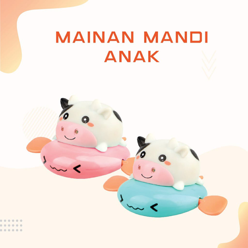MAINAN ANAK SAPI AIR - MAINAN MANDI ANAK SAPI SEMPROT AIR
