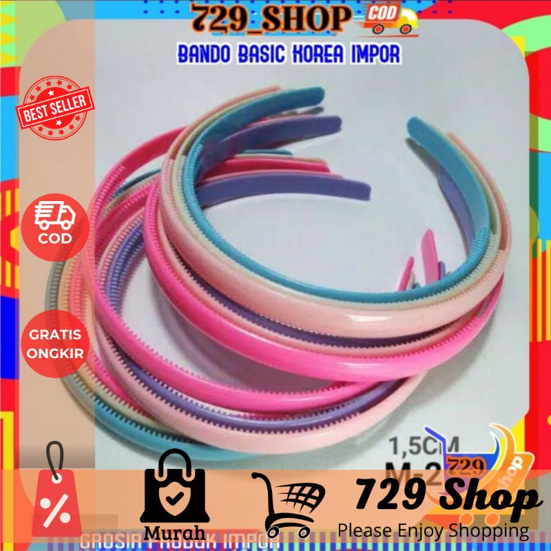 BANDO BASIC 1,5Cm  Korean / Headband Import Best Seller