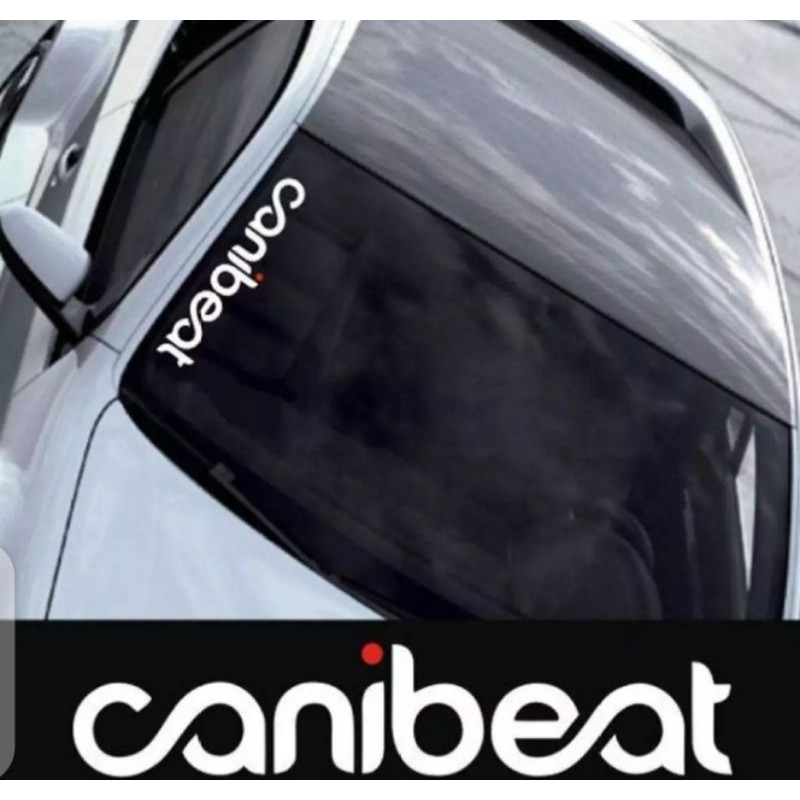 Stiker mobil tulisan Canibeat Stiker Kaca mobil