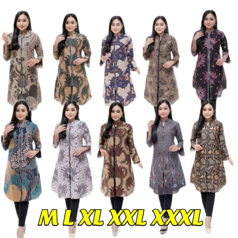 Jumbo Shinta / ATASAN PRIA BIG SIZE JUMBO XL LD 110 / ATASAN BATIK WANITA Fitri Batik Asifa Fashion